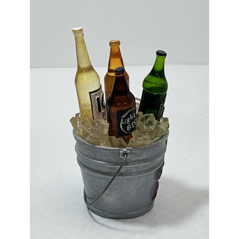 Cardinal Inc‎ - Miniature Ice-Cold Beer Bucket with Bottle Pate/Cheese Spreaders